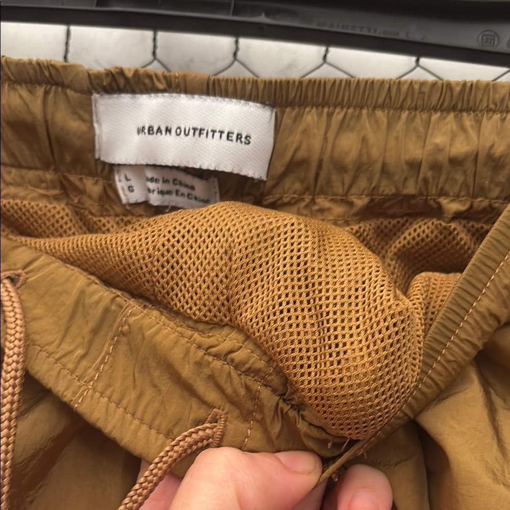 Urban Outfitters Tan Mesh Lined Pants - Picture 6 of 10